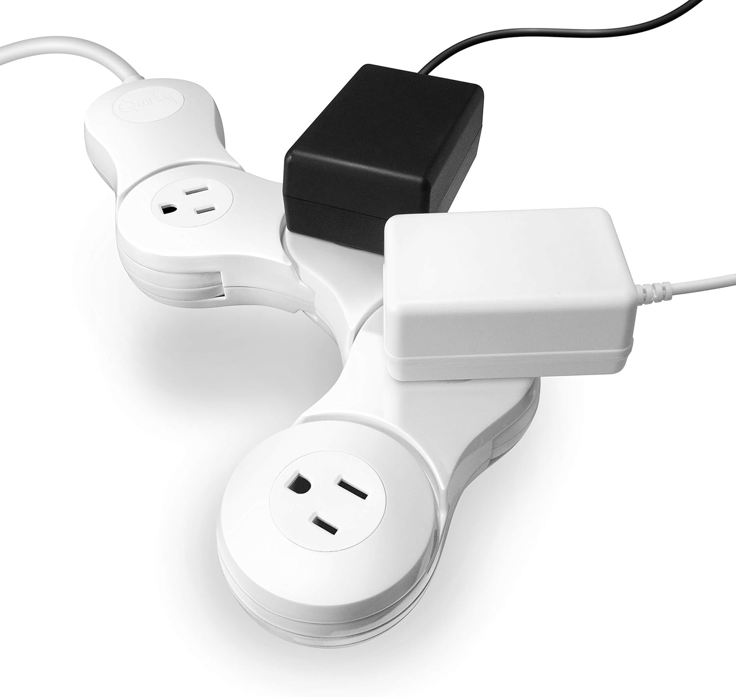 Quirky 4 Outlet Surge Protector Power Strip with On/Off Switch, 125V