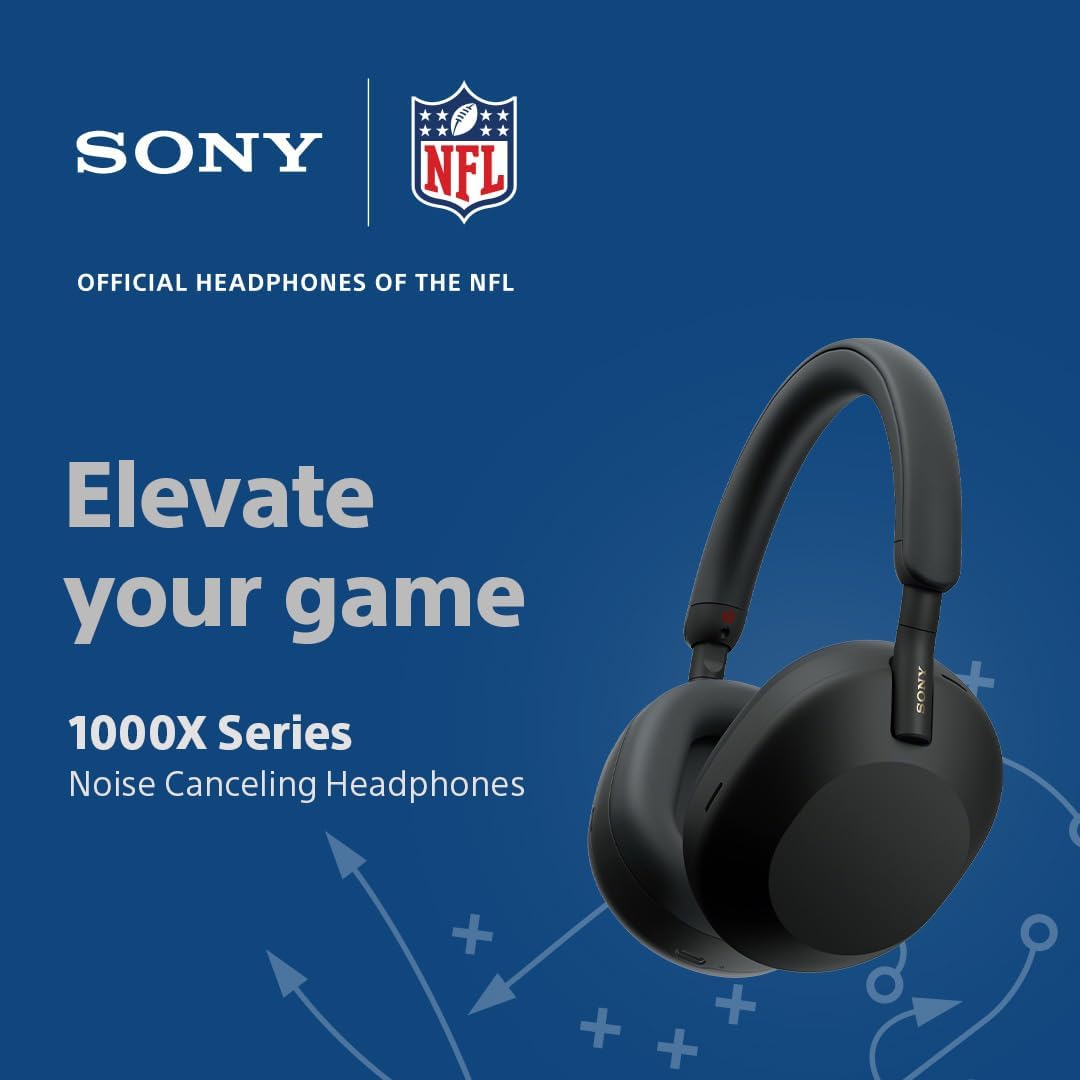 Sony WH-1000XM5 Premium Noise Cancelling Wireless Headphones, Silver — view 2