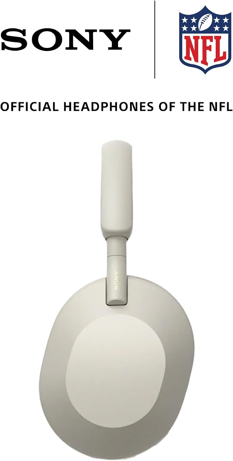 Sony WH-1000XM5 Premium Noise Cancelling Wireless Headphones, Silver — view 12