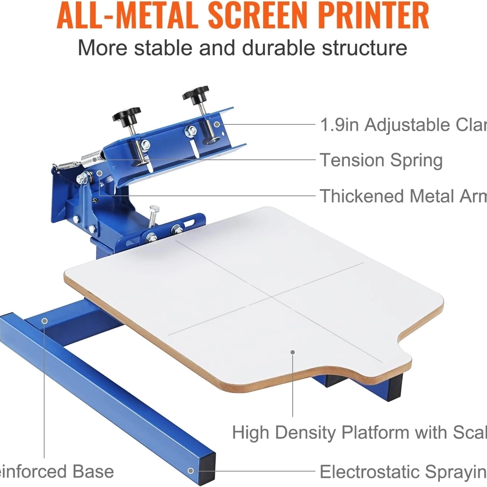 Single Color Manual Screen Printing Press