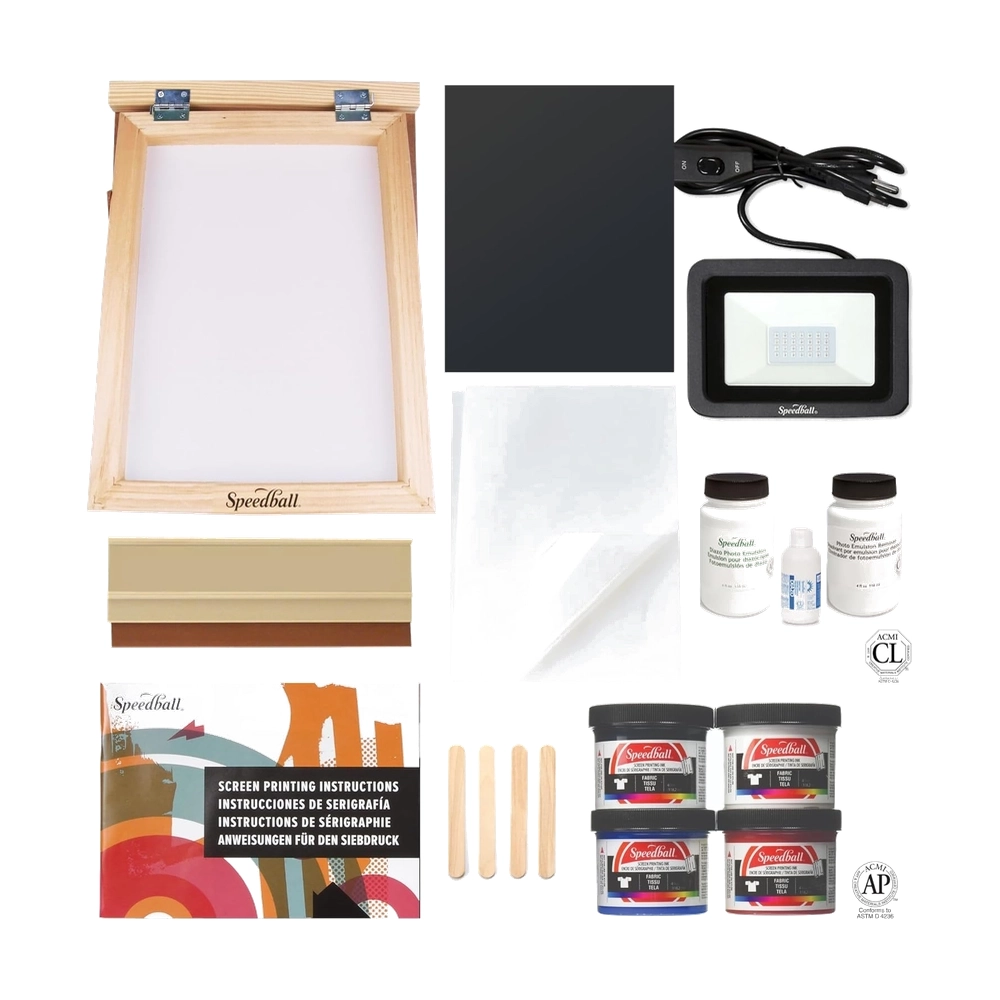 Speedball Deluxe Screen Printing Kit with LED Lamp