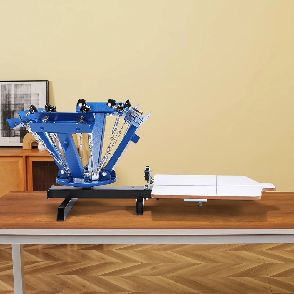 4 Color 1 Station Screen Printing Press