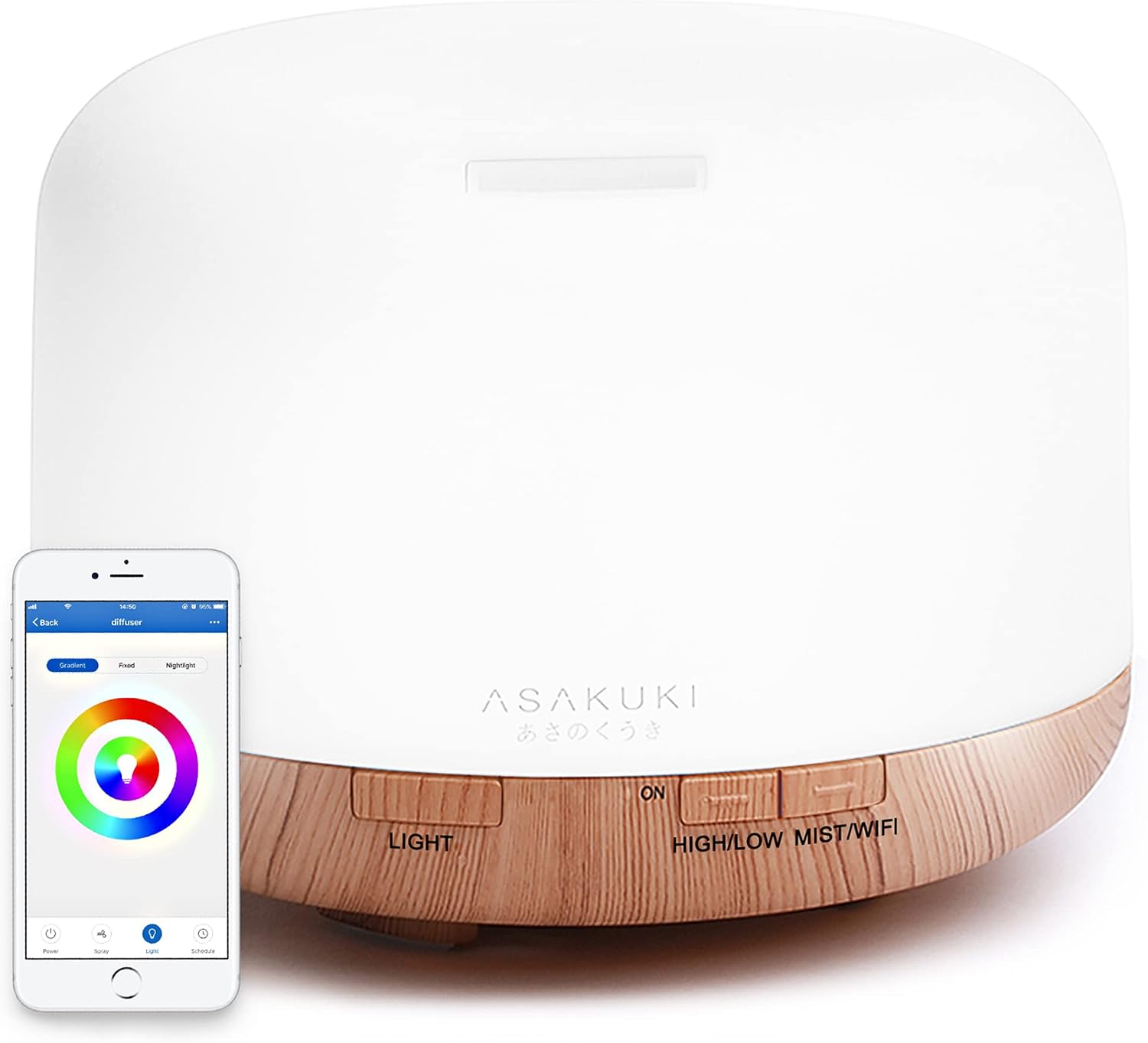 ASAKUKI Essential Oil Diffuser for Home, 500ML Aromatherapy Humidifier — view 13