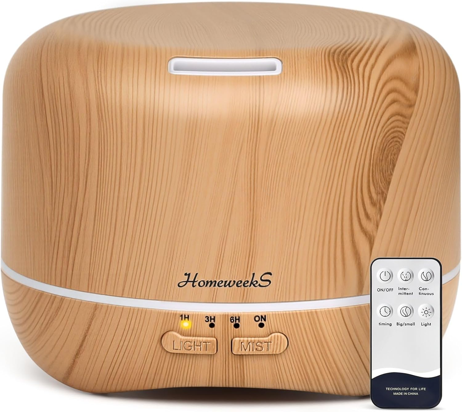 Homeweeks Essential Oil Diffuser for Room Aromatherapy Scent Diffuser - Auto Off Ultrasonic Aroma — view 10