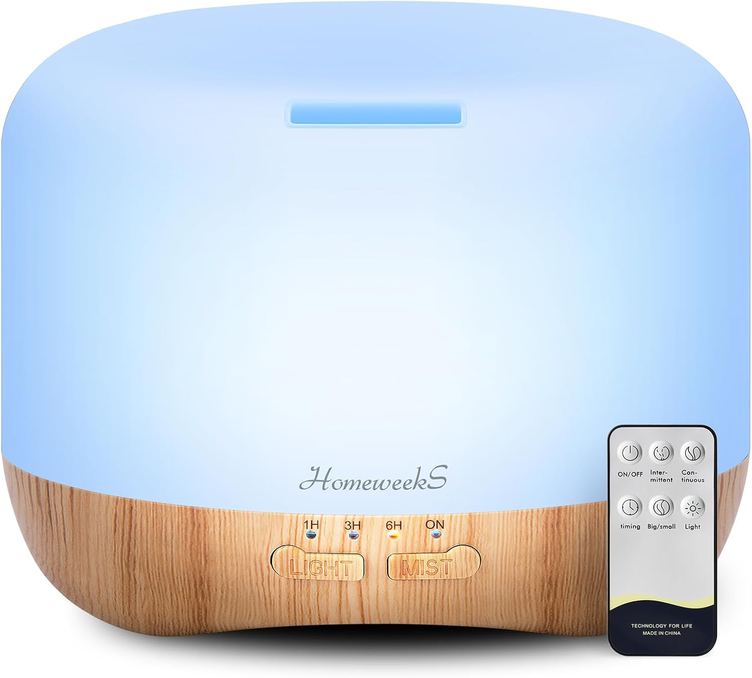 Homeweeks Essential Oil Diffuser for Room Aromatherapy Scent Diffuser - Auto Off Ultrasonic Aroma