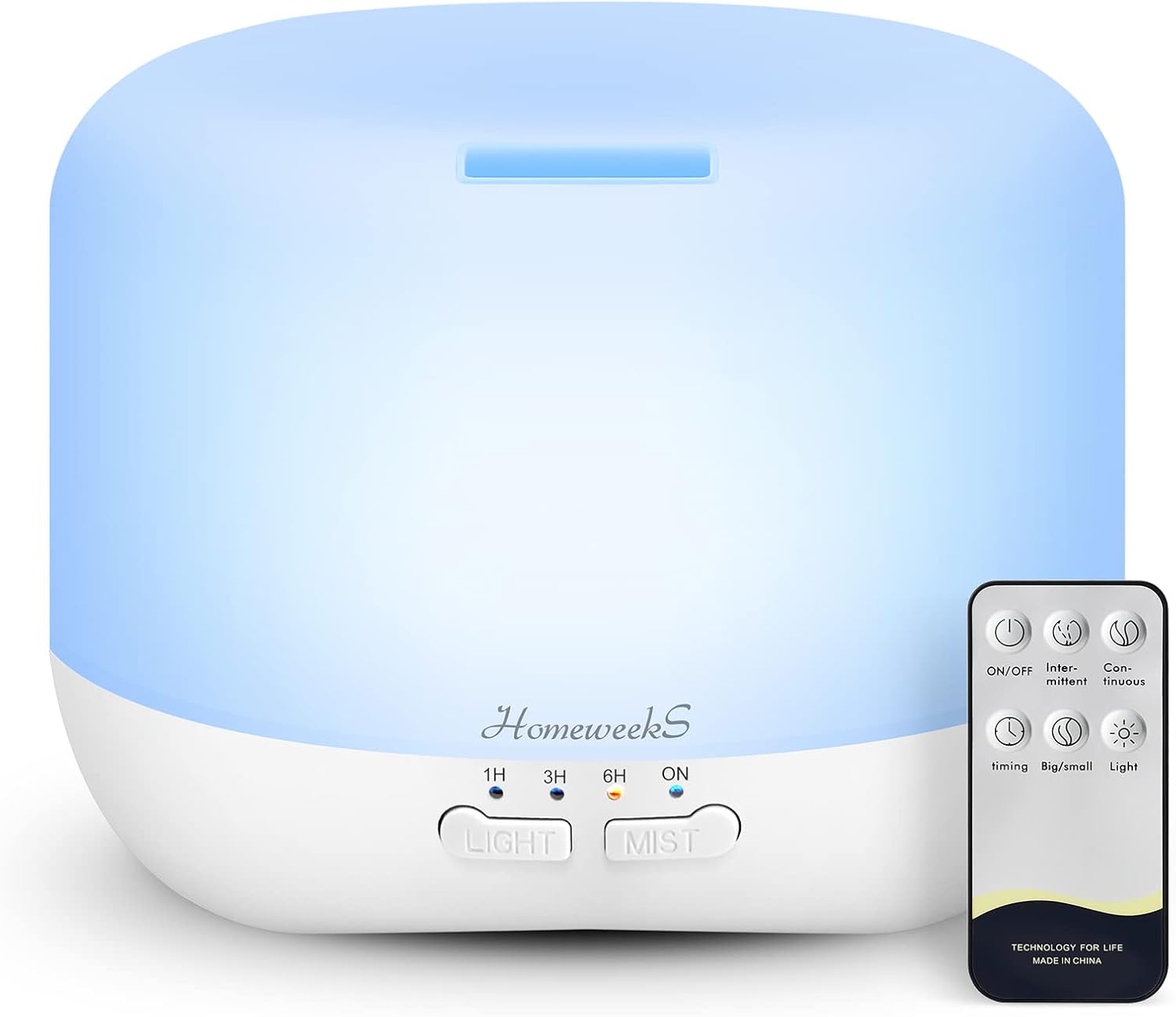 Homeweeks Essential Oil Diffuser for Room Aromatherapy Scent Diffuser - Auto Off Ultrasonic Aroma — view 11
