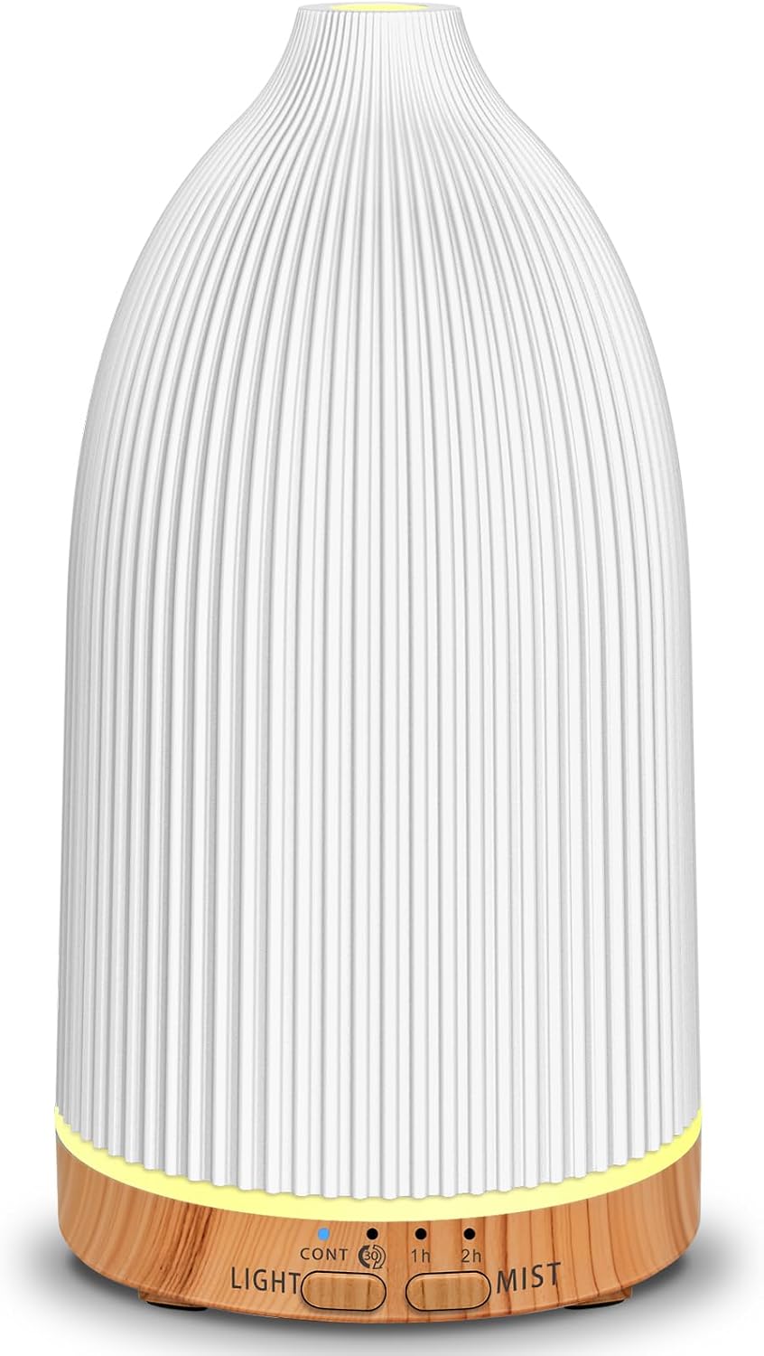 URPOWER 150mL Essential Oil Diffusers for Home Aromatherapy Diffuser - With 7 Color Changing