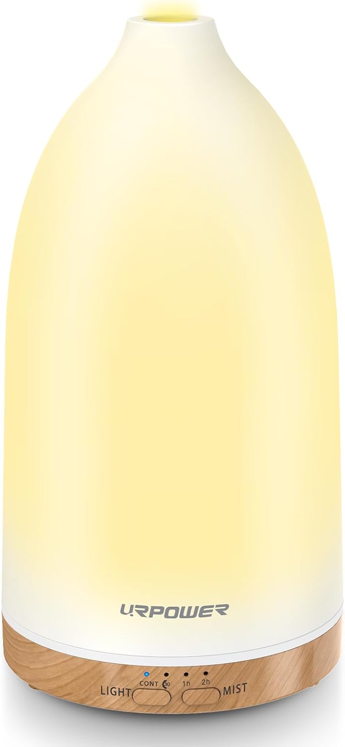 URPOWER 150mL Essential Oil Diffusers for Home Aromatherapy Diffuser - With 7 Color Changing — view 14