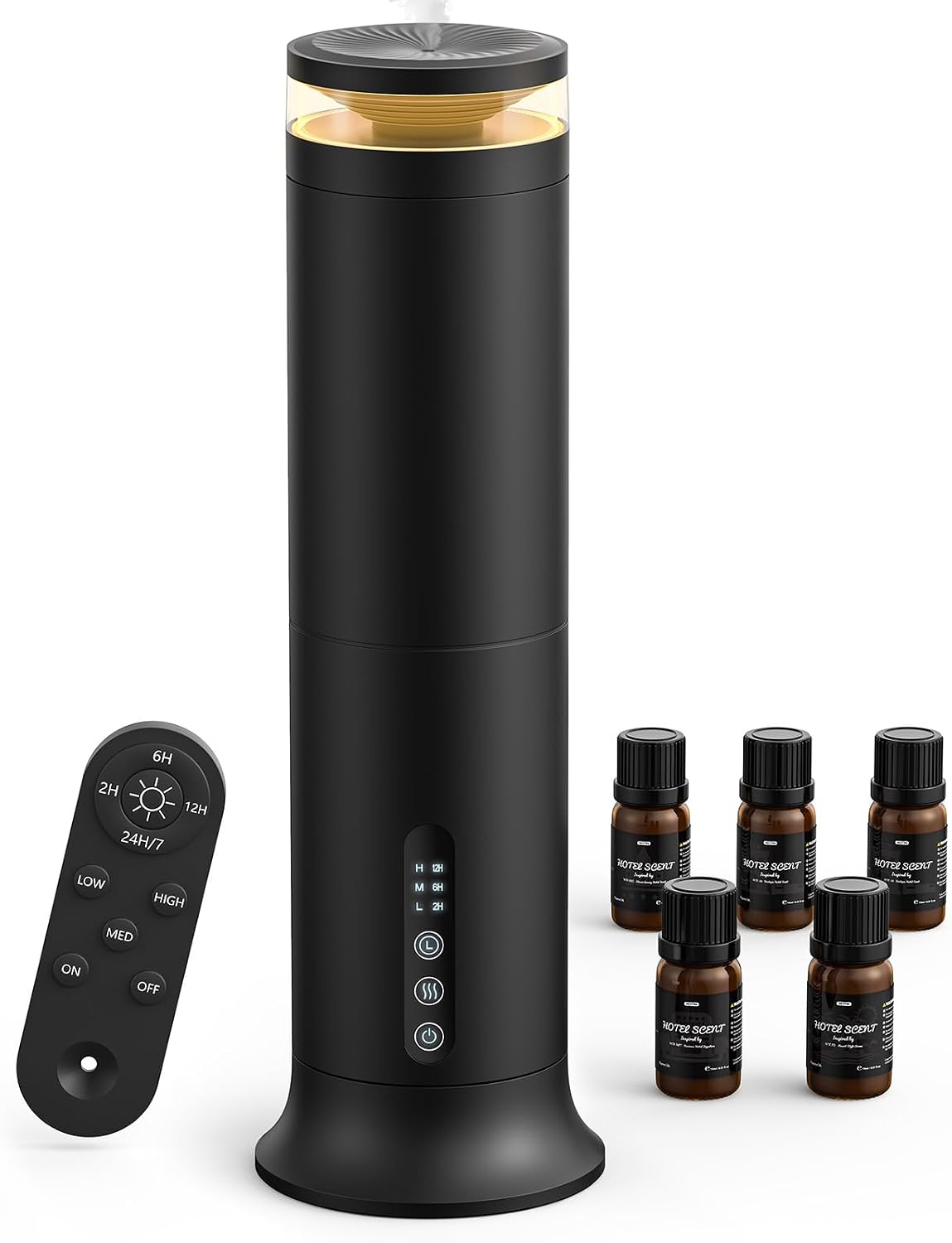 XEITIN Tower Waterless Diffuser with 5 Hotel-inspried Scent Oil Set - 2000 Sq.ft Whole-house Aroma