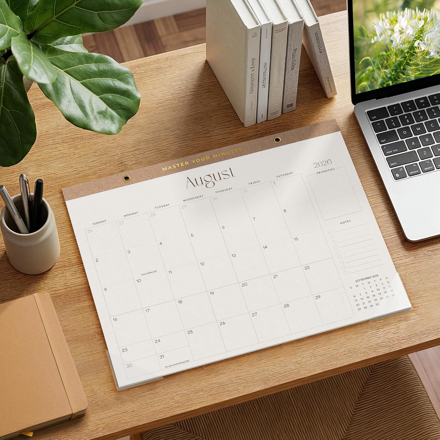 2026 Master Your Minutes Desk Pad Calendar - Hình 2