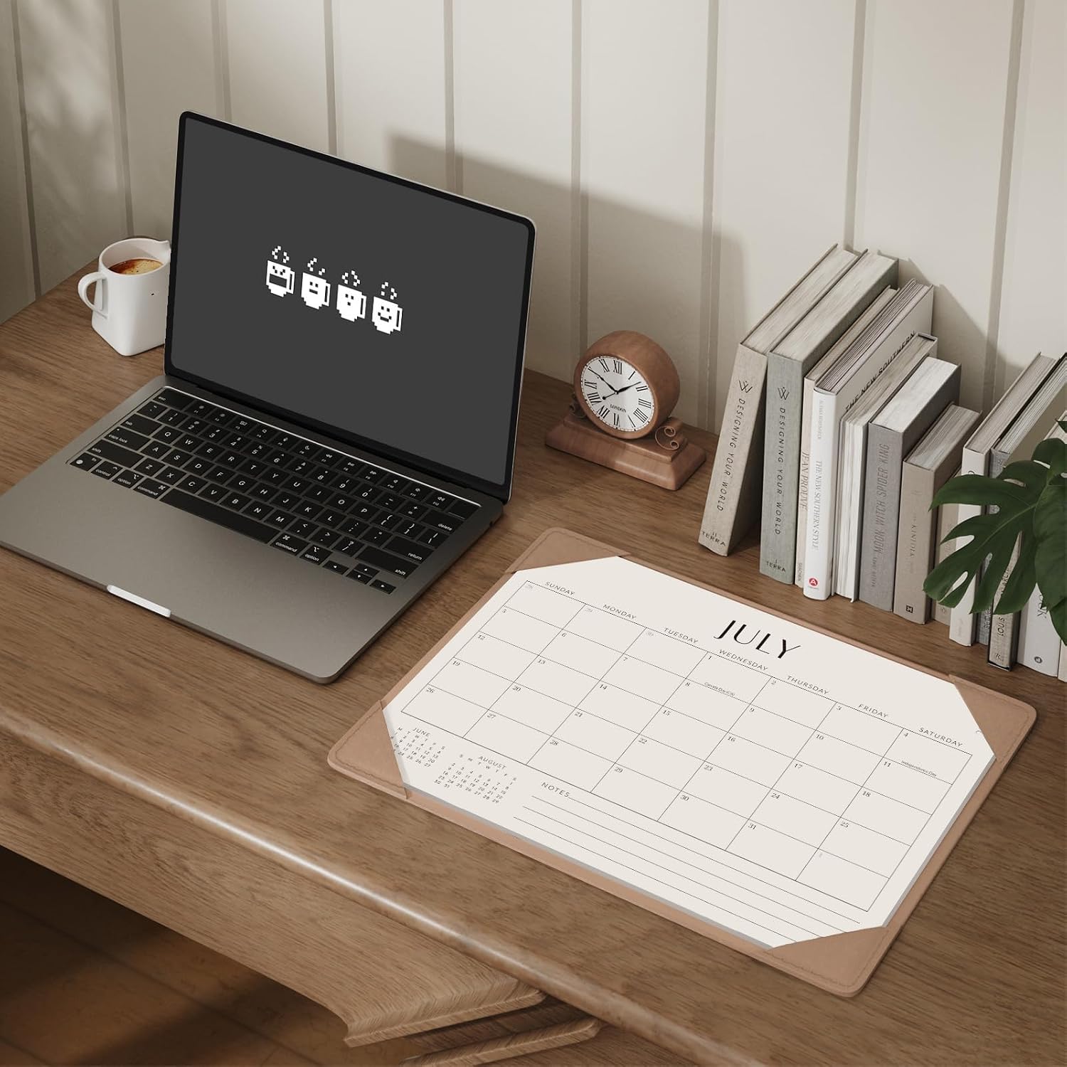 Minimalist Kraft Desk Pad Calendar - Hình 2