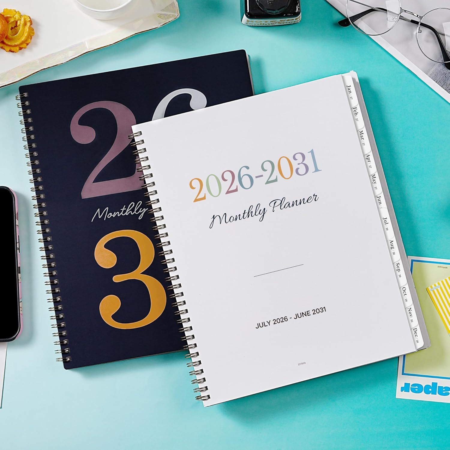 2026-2031 Navy Monthly Planner - Hình 2