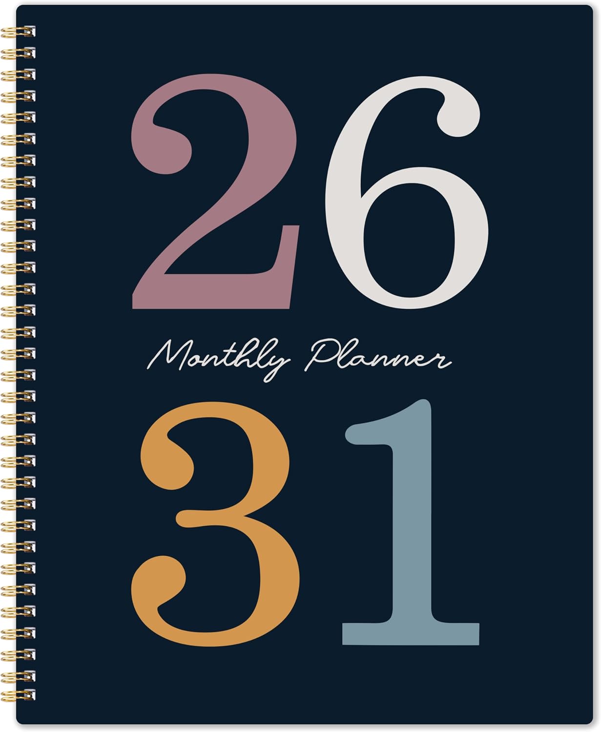 2026-2031 Navy Monthly Planner