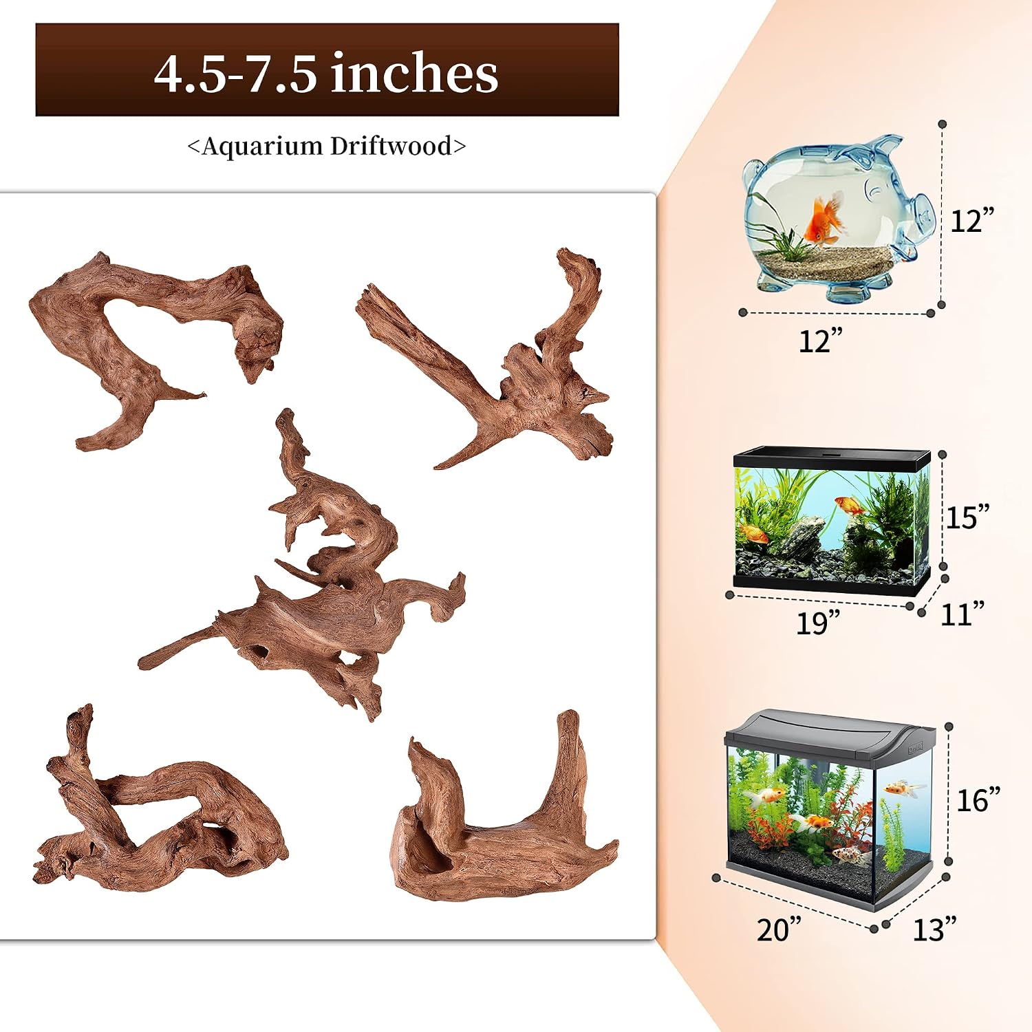 Natural Aquarium Driftwood - Hình 2
