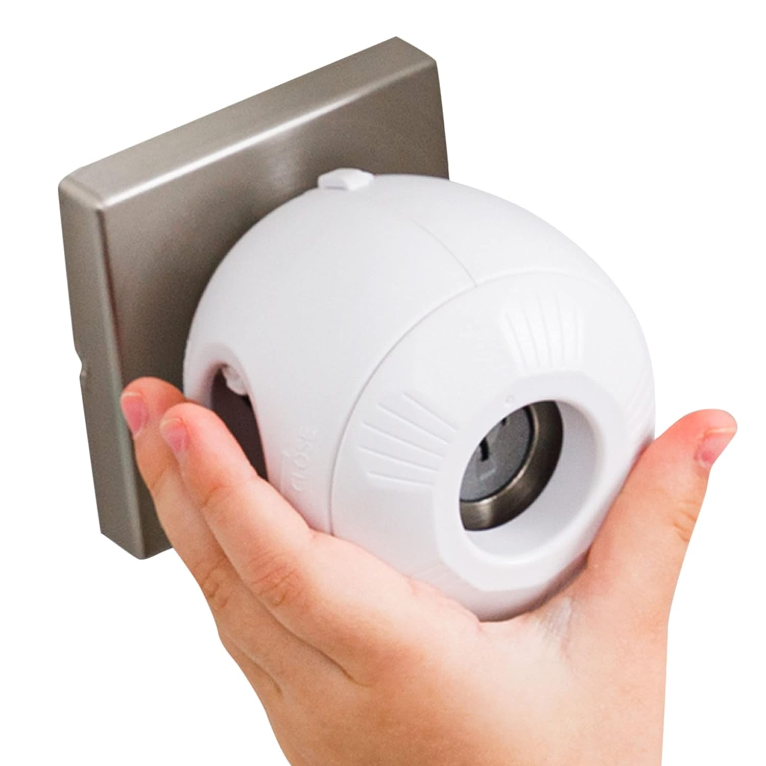 Child Safety Door Knob Cover (4 Pack) Hard-to-Remove Dual-Lock Door