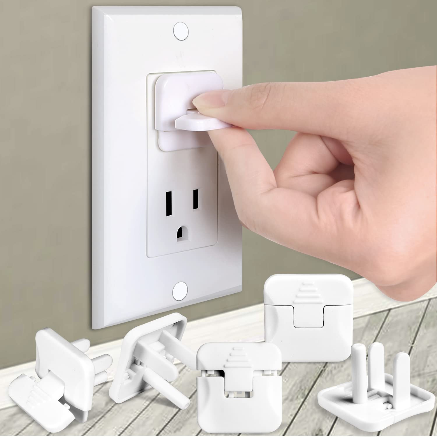 Outlet Covers Babepai 38-Pack White Child Proof Electrical Protector