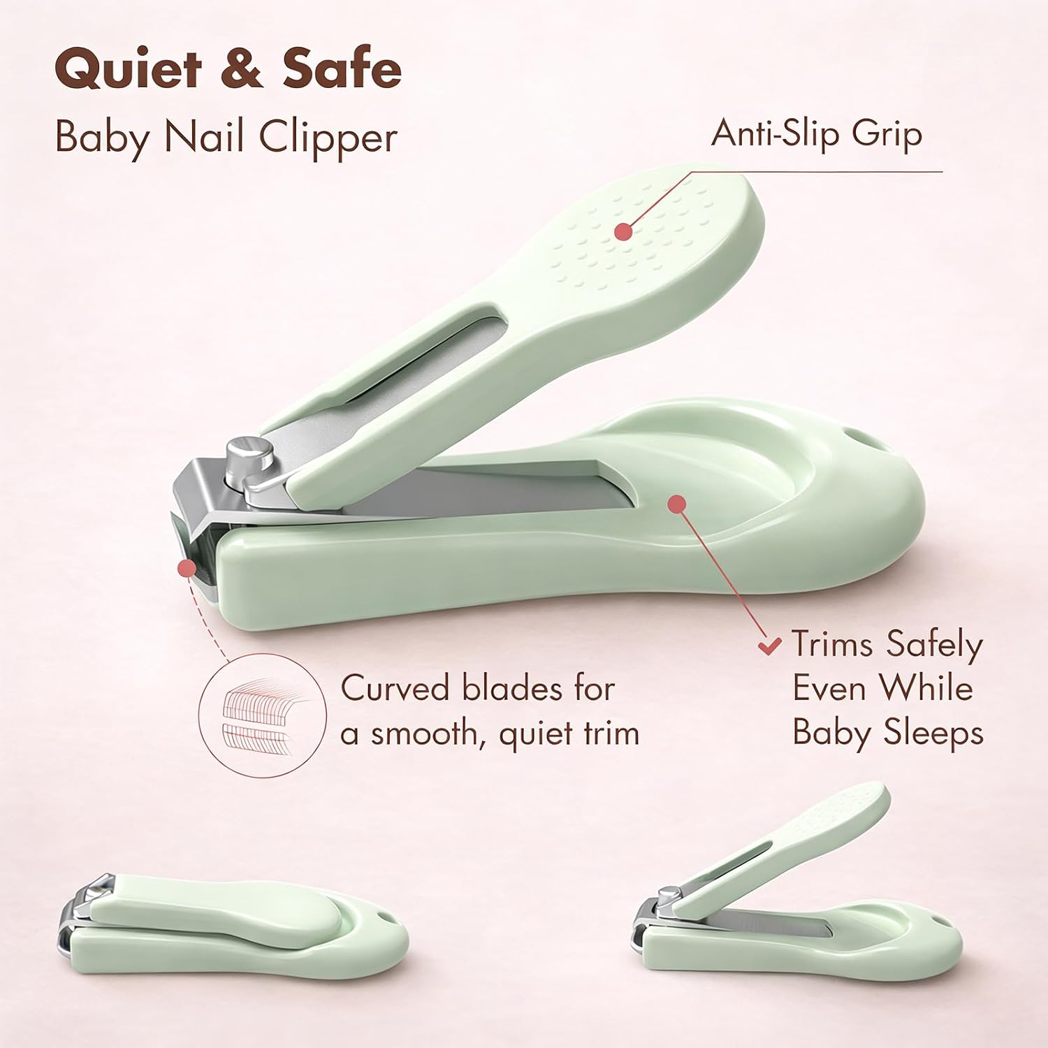 YIVEKO Baby Nail Kit, 4-in-1 Baby Nail Care Set with Cute Case, Baby — view 2