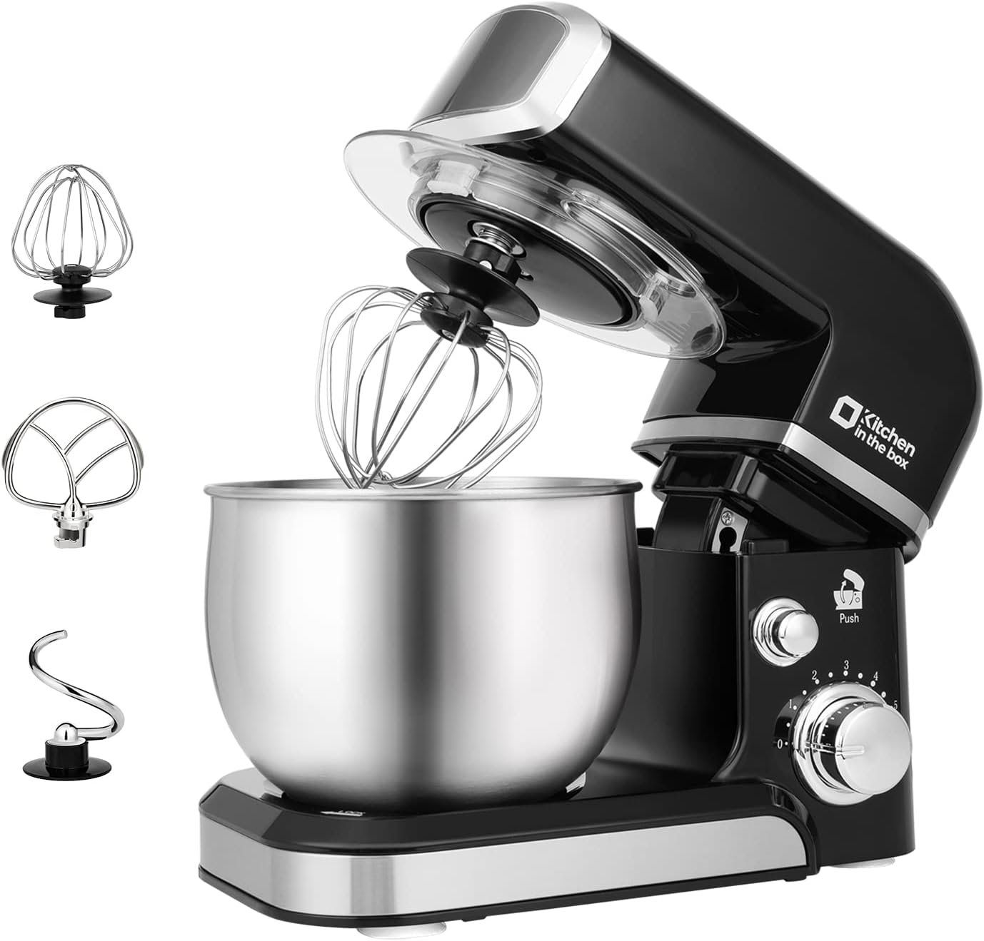 Kitchen in the box Stand Mixer,3.2Qt Small Electric Food Mixer,6 Speeds