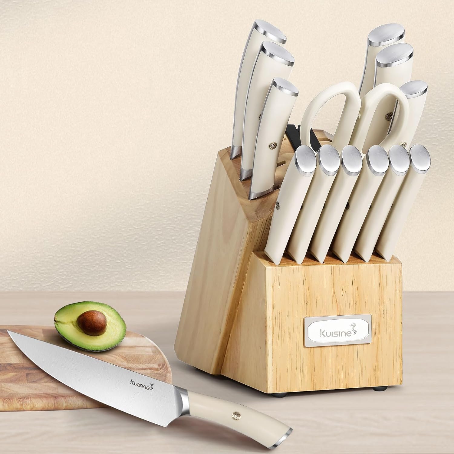 Kuisine Chef Knife Set,High Carbon Stainless Steel Block Knife Set,Knife — view 2