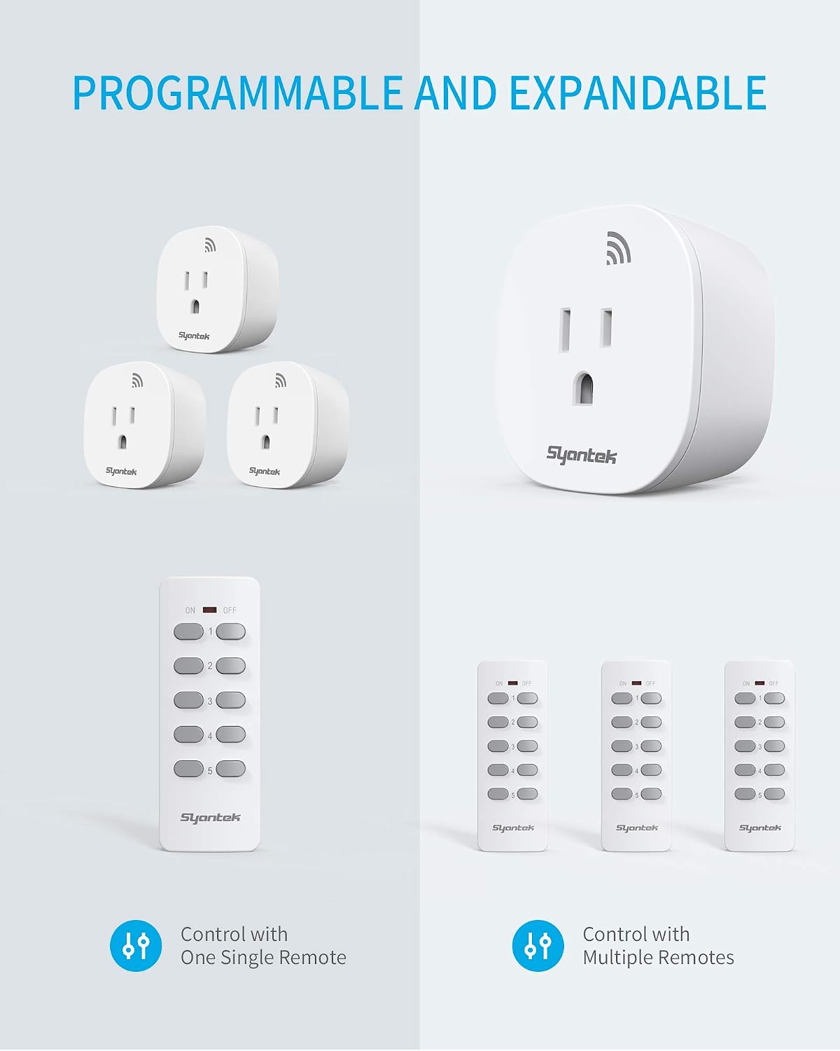 Remote Control Outlet Wireless Light Switch for Household Appliances — view 5