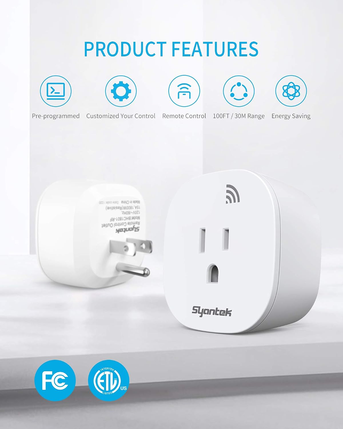 Remote Control Outlet Wireless Light Switch for Household Appliances — view 2