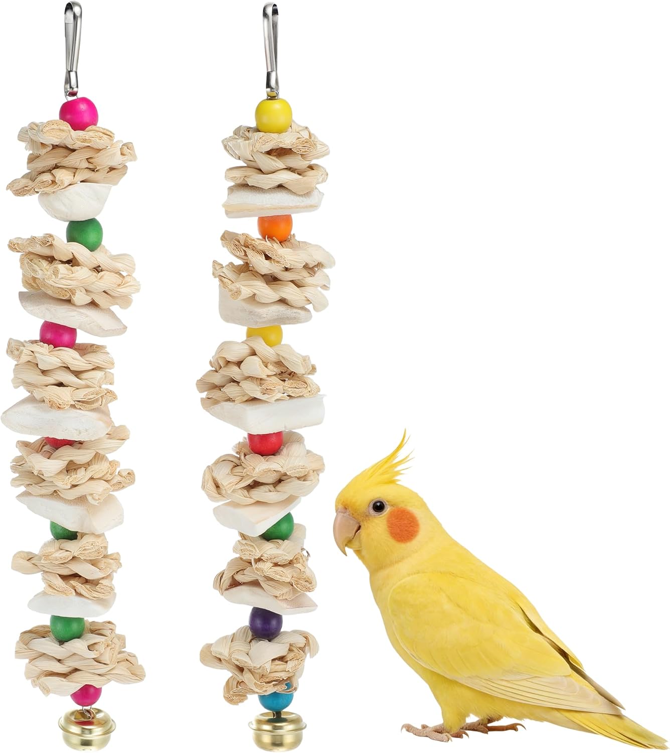 Natural Corn Husk & Cuttlebone Bird Chewing Toy