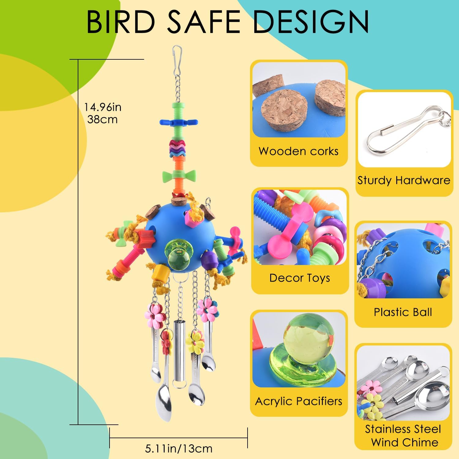 Interactive Bird Chew Toy - Hình 2