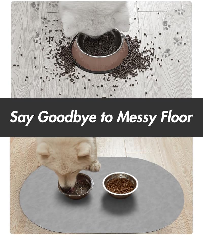 Absorbent Dog Food Mat-Cat Dog Mat for Food and Water Bowl, Quick Dry Pet Food Mat, No Stains Dog Feeding mat, Dog Accessories Pet Supplies Mat-Dog Water Bowl Mat for Messy Drinkers - Image 4