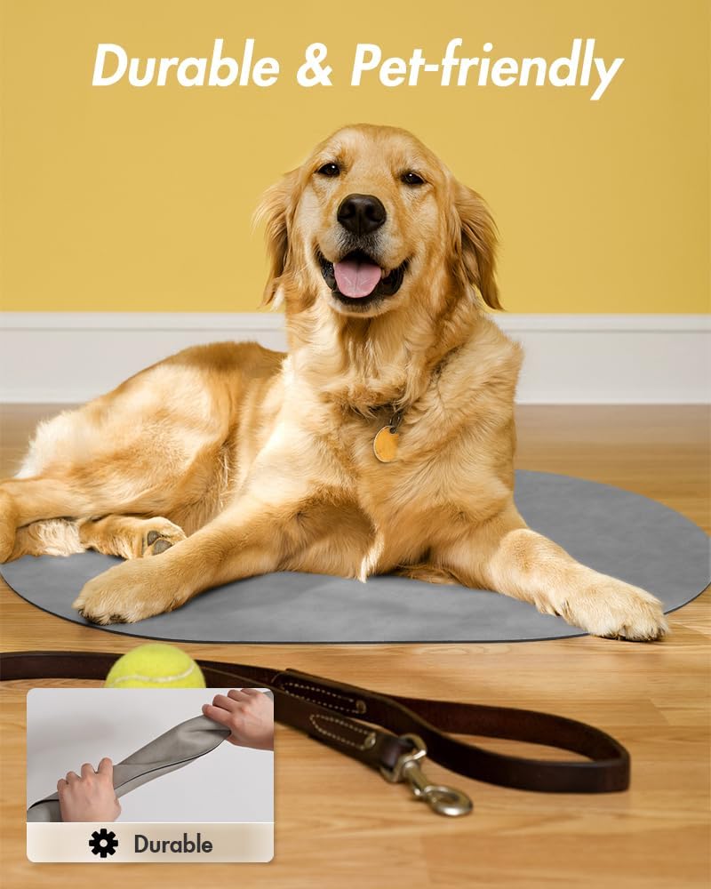 Absorbent Dog Food Mat-Cat Dog Mat for Food and Water Bowl, Quick Dry Pet Food Mat, No Stains Dog Feeding mat, Dog Accessories Pet Supplies Mat-Dog Water Bowl Mat for Messy Drinkers - Image 6