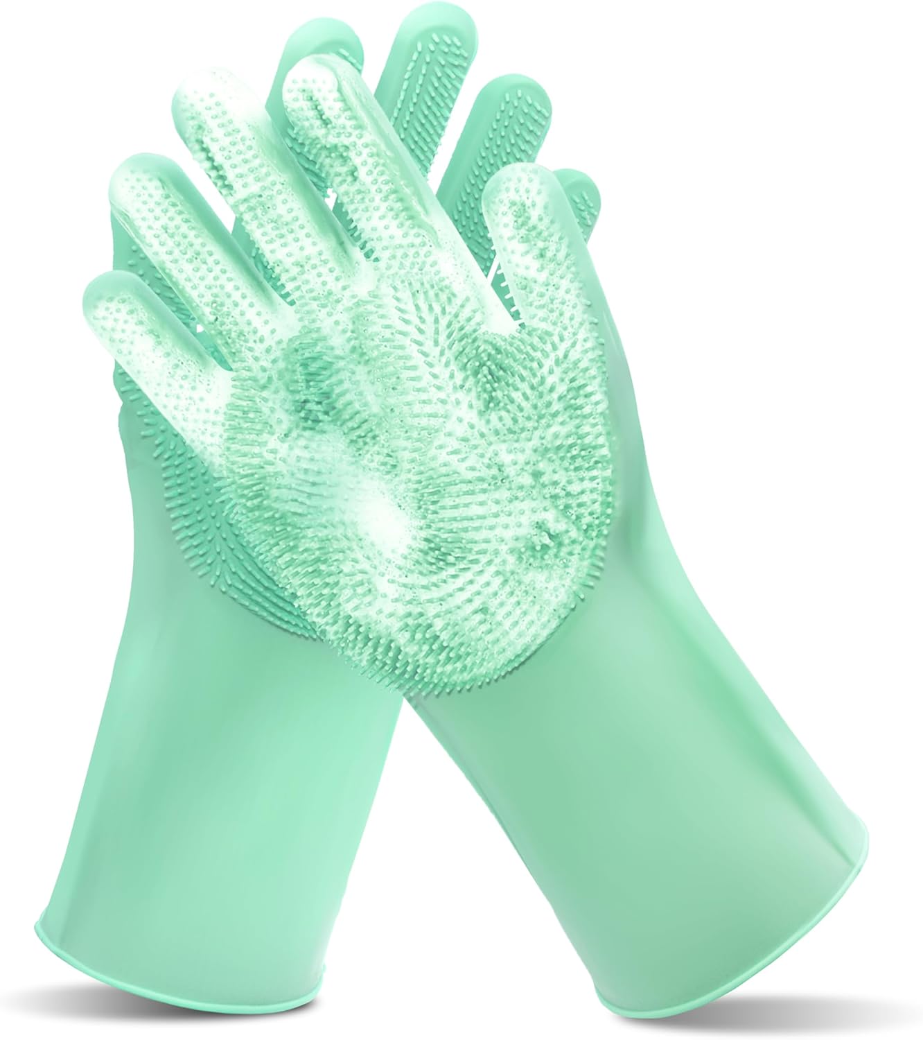 Maiiu Pet Grooming Gloves—Dog Washing Gloves with High-Density Teeth | Dog Bath Scrubber with Enhanced Five Finger Design, Silicone Gloves for Dogs and Cats Bathing, Massage (Blue) - Image 12