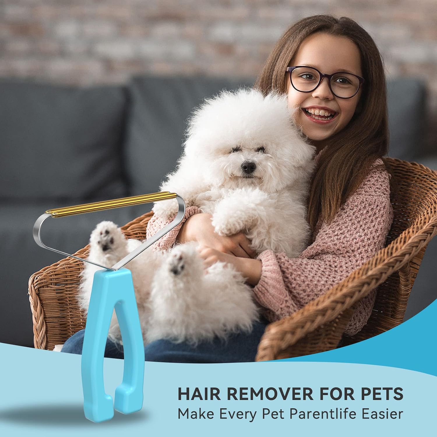Pet Hair Remover, Dog and Cat Hair Remover, Carpet Rake, Carpet Scraper | Pet Hair Removal Tool, Carpet Rake for Pet Hair Removal, Pile Brush, Carpet, Car Cushions, Sofa, Pet Bed, Furniture, Rug - Image 8