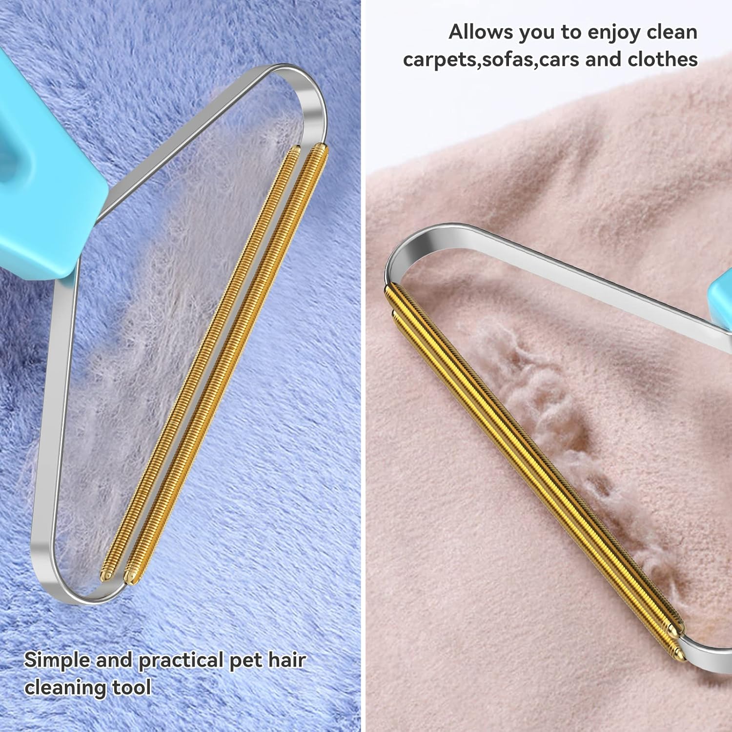 Pet Hair Remover, Dog and Cat Hair Remover, Carpet Rake, Carpet Scraper | Pet Hair Removal Tool, Carpet Rake for Pet Hair Removal, Pile Brush, Carpet, Car Cushions, Sofa, Pet Bed, Furniture, Rug - Image 6