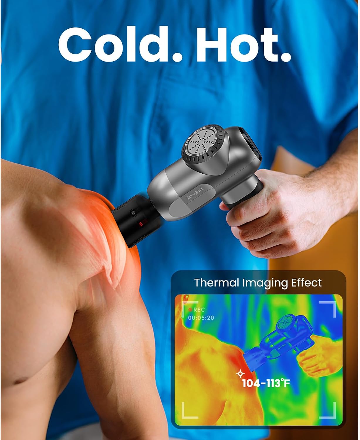 BOB AND BRAD C2 Pro Massage Gun with Heat and Cold Therapy, FSA Eligible & HSA Approved — view 3