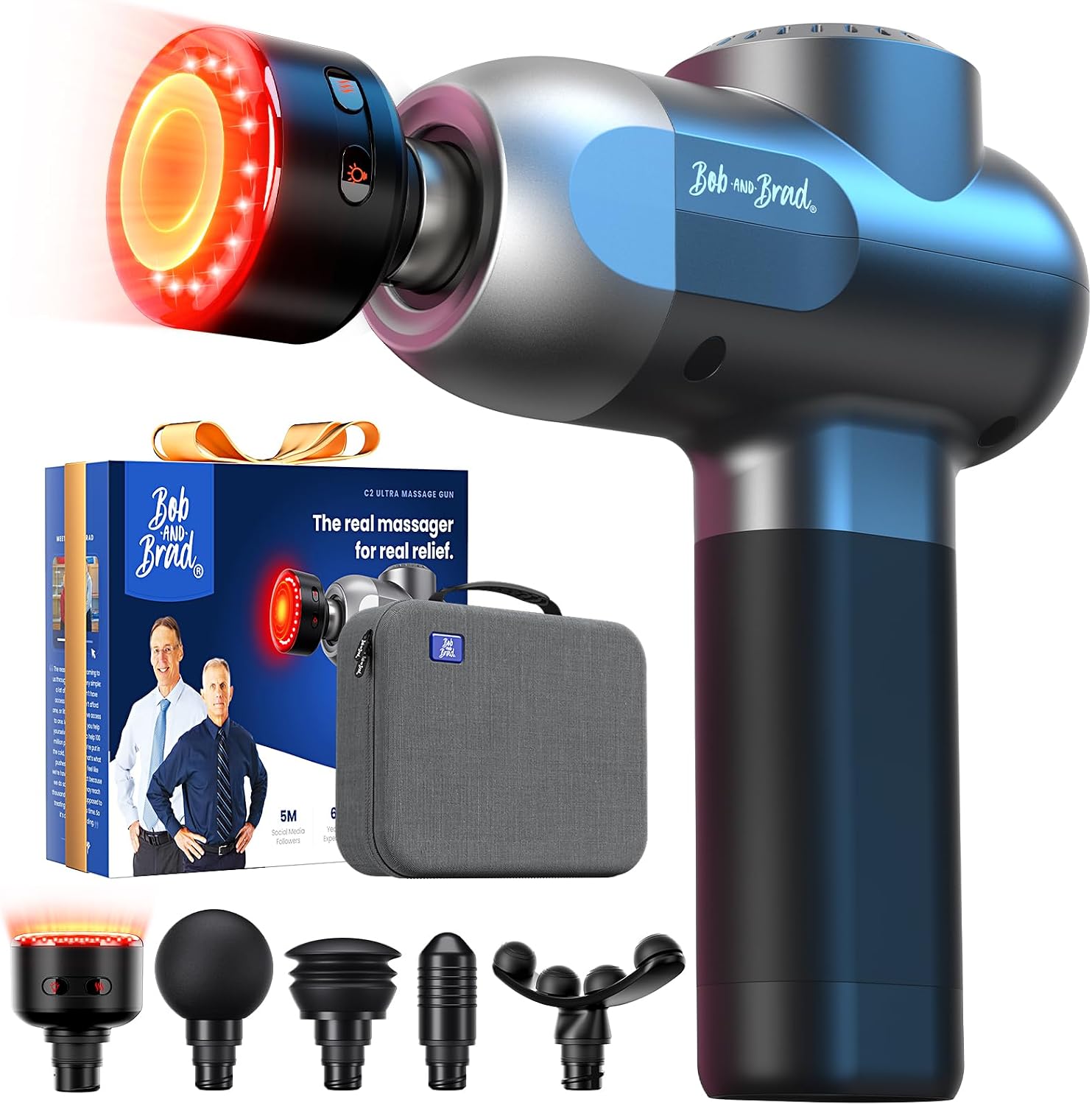 BOB AND BRAD C2 Pro Massage Gun with Heat and Cold Therapy, FSA Eligible & HSA Approved — view 10