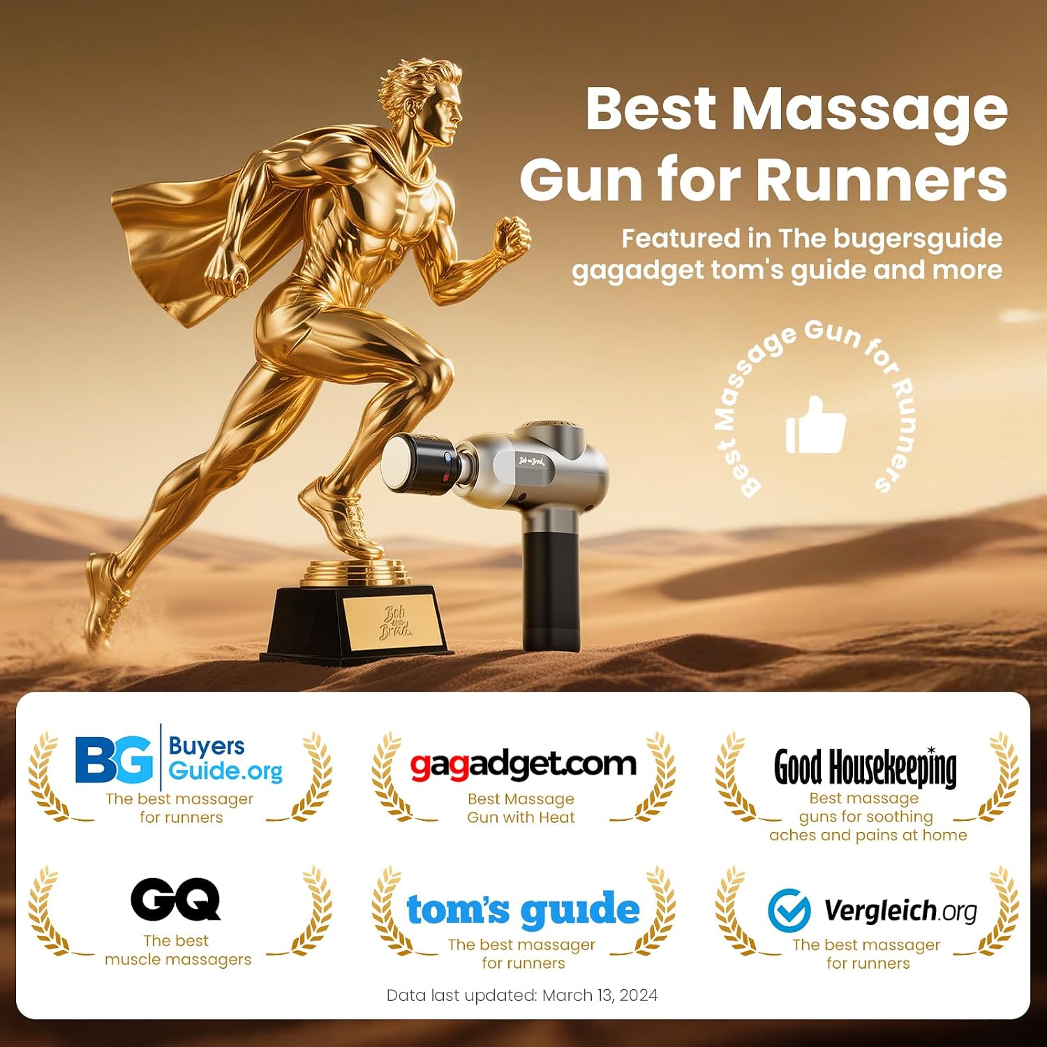 BOB AND BRAD C2 Pro Massage Gun with Heat and Cold Therapy, FSA Eligible & HSA Approved — view 5
