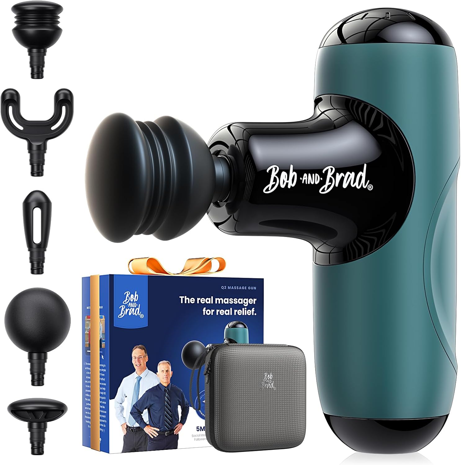 BOB AND BRAD Q2 Pro Mini Massage Gun with Heat and Cold, Pocket-Sized Deep Tissue Massager, HSA — view 9
