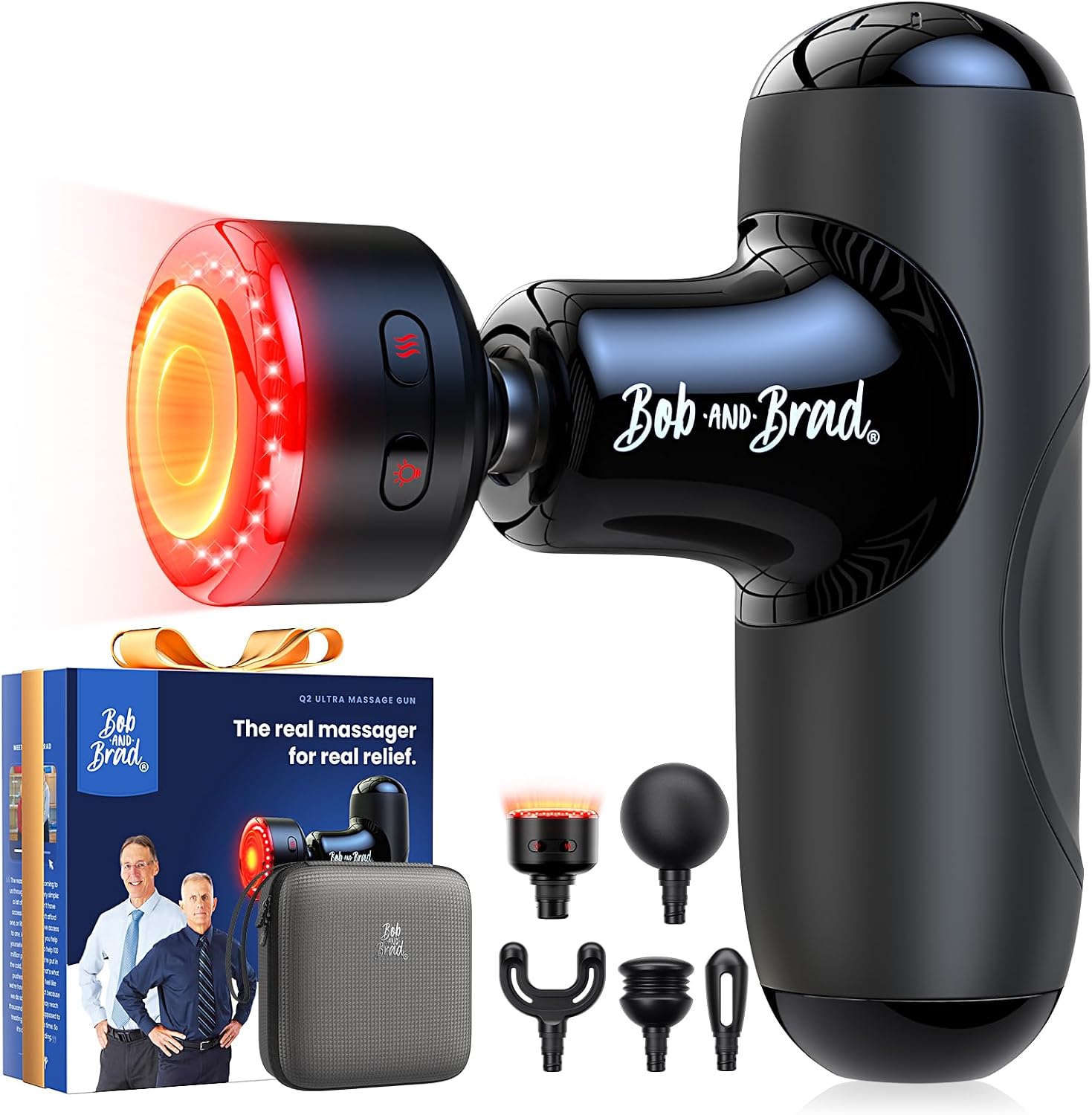 BOB AND BRAD Q2 Pro Mini Massage Gun with Heat and Cold, Pocket-Sized Deep Tissue Massager, HSA — view 13