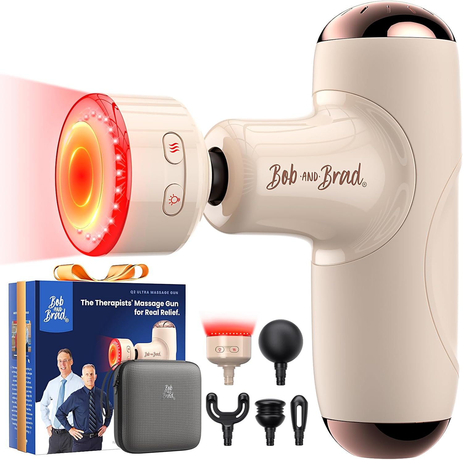 BOB AND BRAD Q2 Pro Mini Massage Gun with Heat and Cold, Pocket-Sized Deep Tissue Massager, HSA — view 12