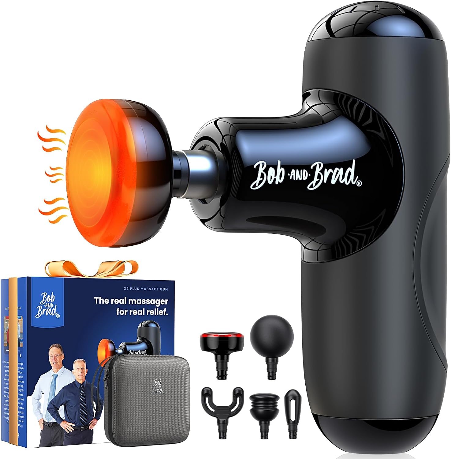 BOB AND BRAD Q2 Pro Mini Massage Gun with Heat and Cold, Pocket-Sized Deep Tissue Massager, HSA — view 16