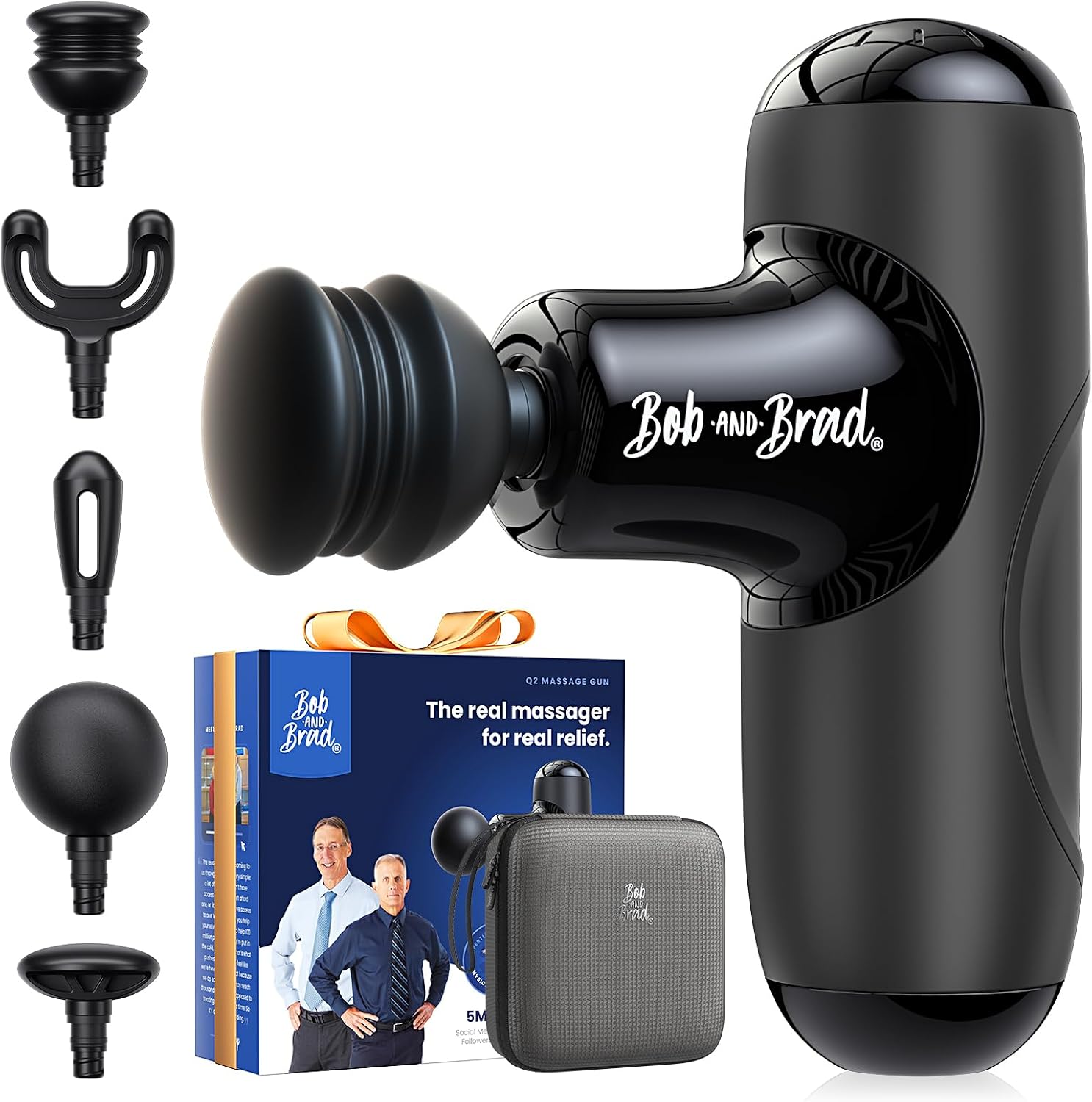 BOB AND BRAD Q2 Pro Mini Massage Gun with Heat and Cold, Pocket-Sized Deep Tissue Massager, HSA — view 15