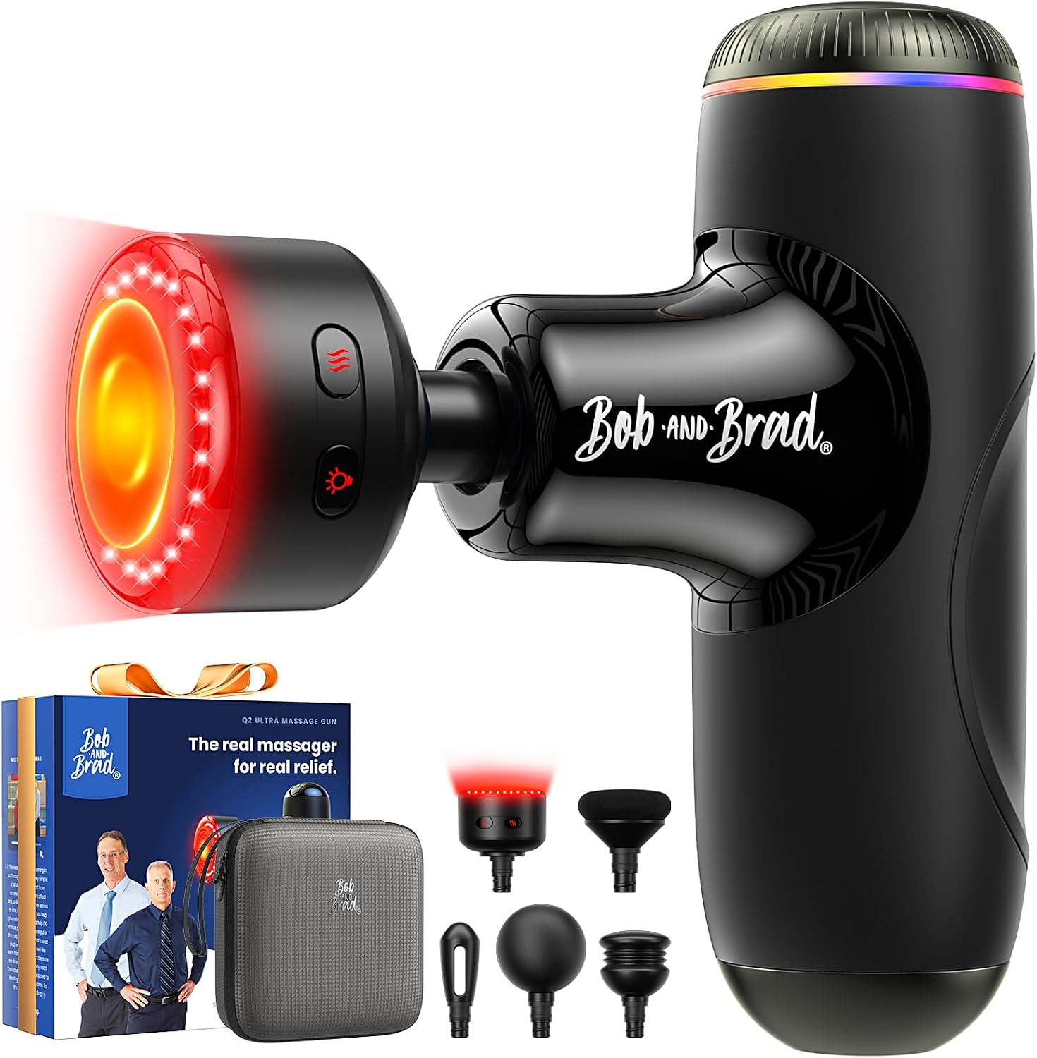 BOB AND BRAD Q2 Pro Mini Massage Gun with Heat and Cold, Pocket-Sized Deep Tissue Massager, HSA — view 10