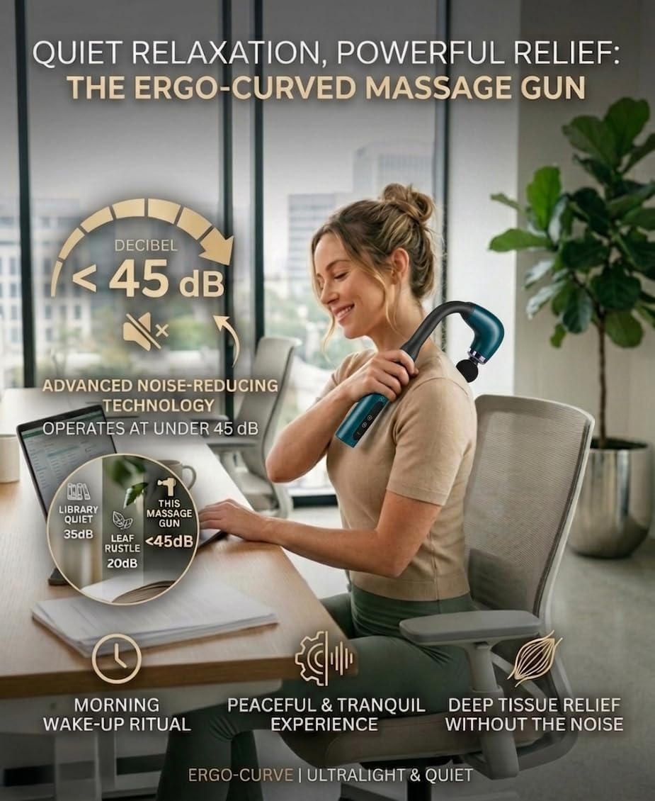 CYCMIA Handheld Cordless & Rechargeable Back Massager - Quiet - Full Body Massage Device for Women — view 3