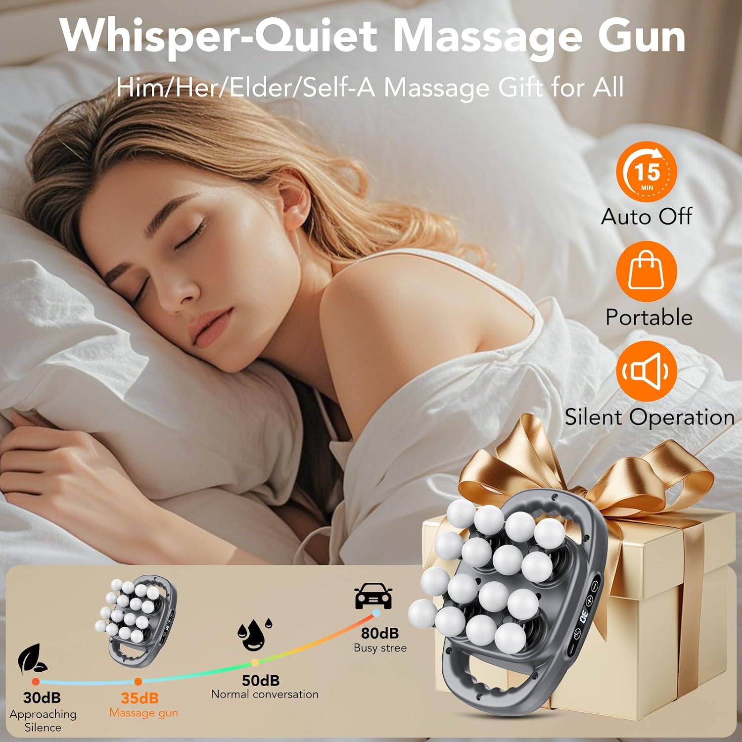 IKG 16 Head Massage Gun Deep Tissue, Body Massage for Back, Shoulders, Neck, Legs, Foot, Massage — view 8