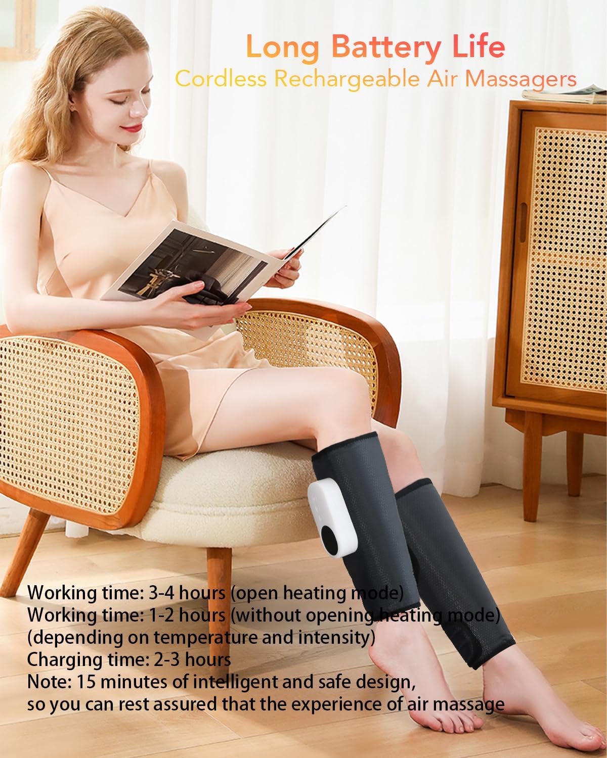 LINGTENG Leg Massager for Circulation and Pain Relief, Calf Air Compression — view 5