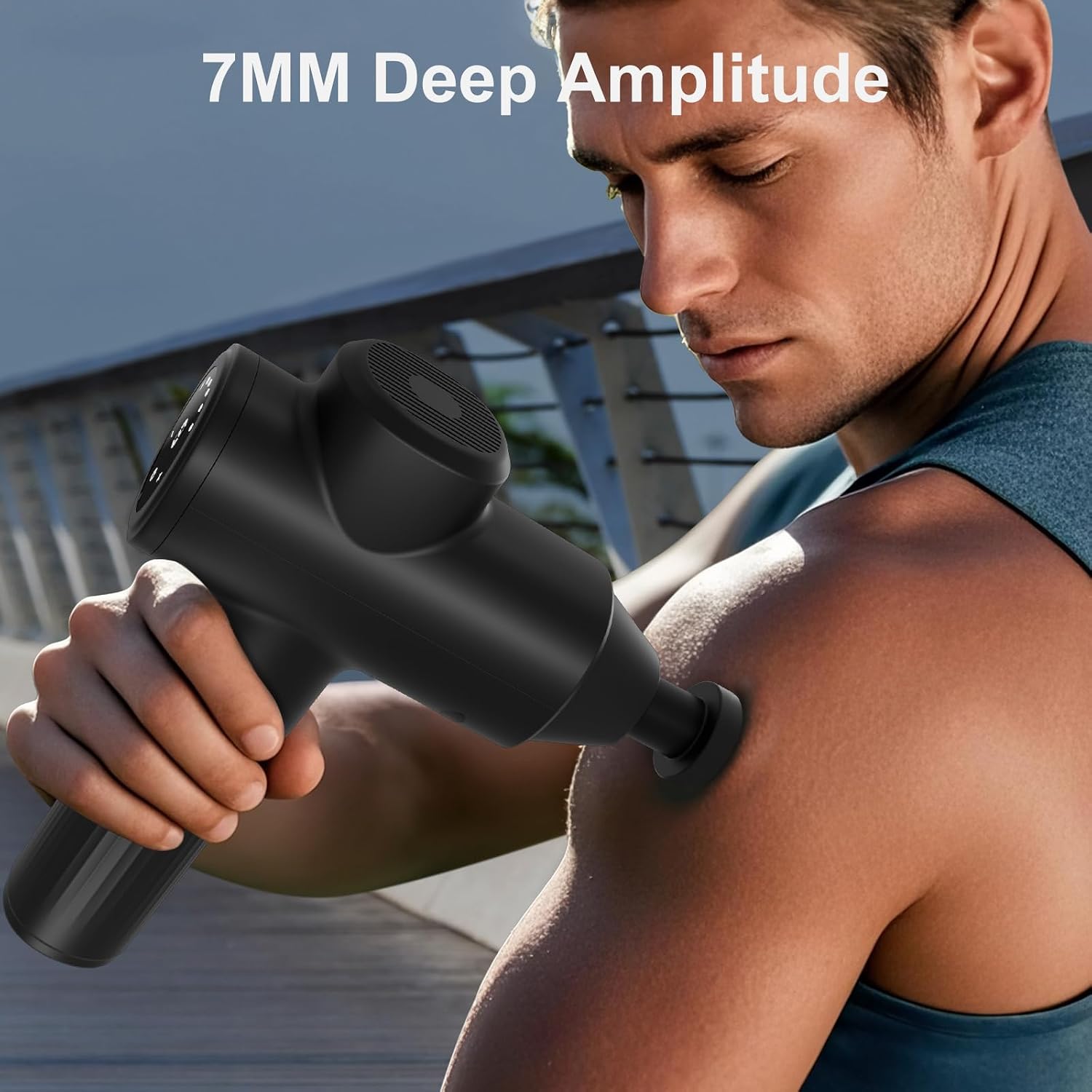 Mebak 7 Massage Gun, Massage Gun Deep Tissue for Pain Relief, Muscle Massager for Home, Office & — view 2