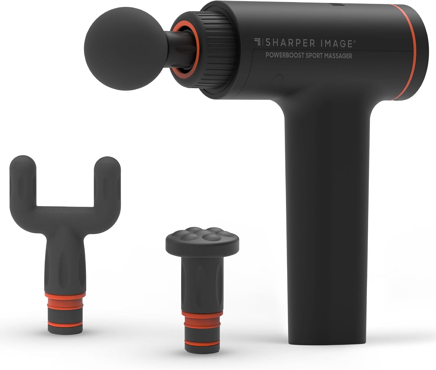 Sharper Image Deep Tissue Percussion Massage Gun, Powerboost Versa Hot & Cold Rechargeable Handheld — view 9