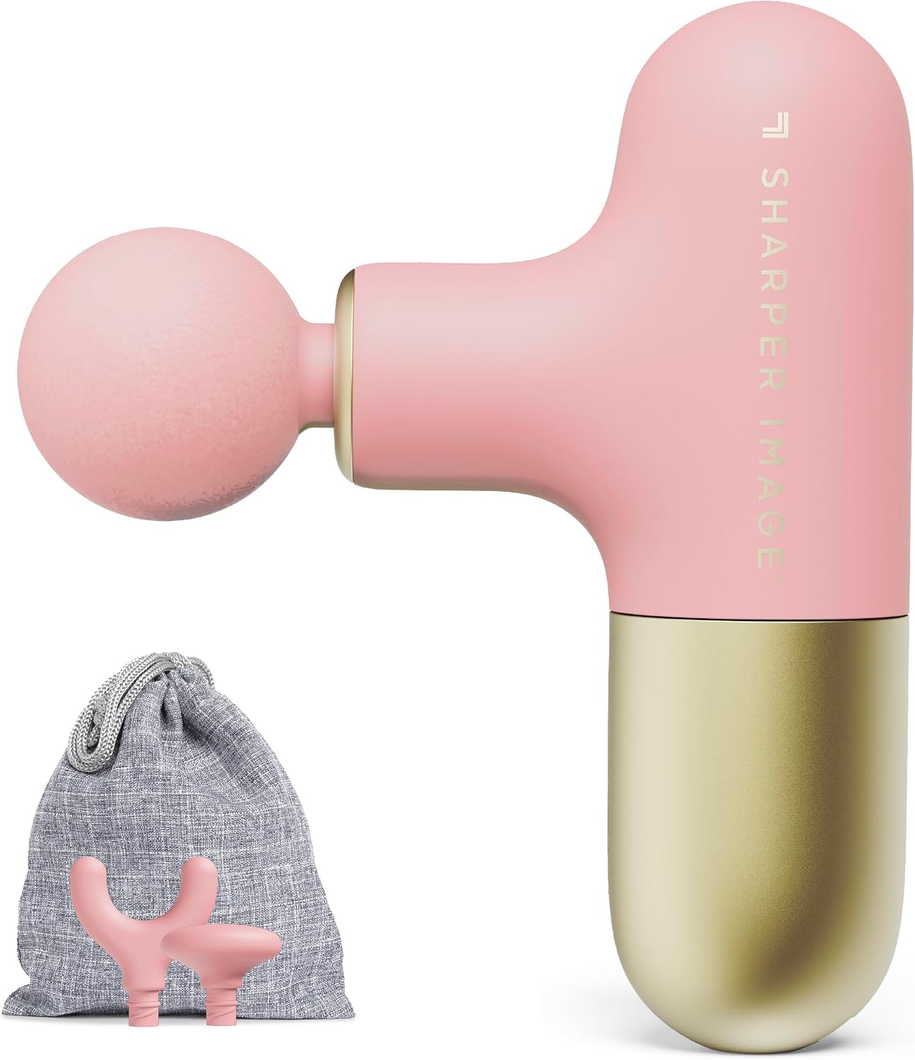 Sharper Image Powerboost Move - Mini Percussion Massage Gun| 4 Attachments, 4 Speeds, FSA Eligible — view 10