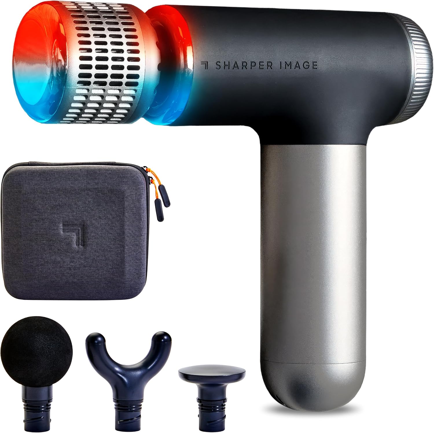 Sharper Image Powerboost Move - Mini Percussion Massage Gun| 4 Attachments, 4 Speeds, FSA Eligible — view 11