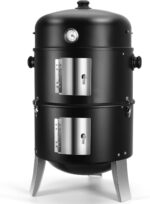 Versatile 6-in-1 Charcoal Smoker Grill