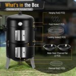 Versatile 6-in-1 Charcoal Smoker Grill